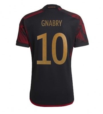 Niemcy Serge Gnabry #10 Koszulka Wyjazdowych MŚ 2022 Krótki Rękaw